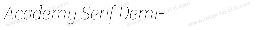 Academy Serif Demi字体转换